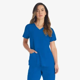 Top da lavoro da donna Eds Essentials con scollo a V