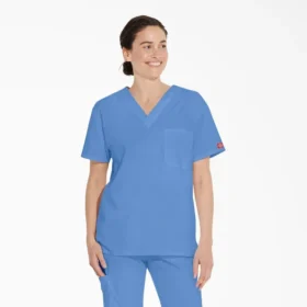Top da lavoro unisex con scollo a V Eds Signature Top da lavoro unisex con scollo a V Eds Signature