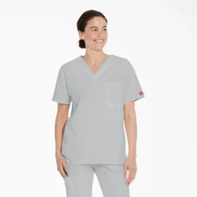 Top da lavoro unisex con scollo a V Eds Signature