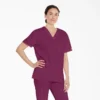 Top da lavoro unisex con scollo a V Eds Signature