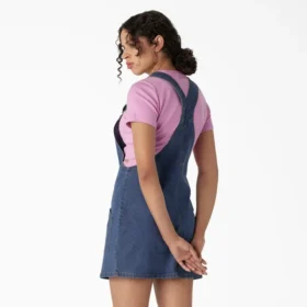 Vestito da salopette da donna in denim a vestibilità regolare